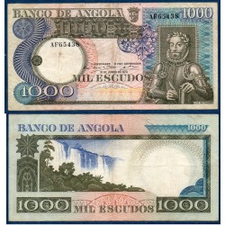 Angola Pick N°108, TB Billet de banque de 1000 Escudos 1973
