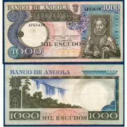 Angola Pick N°108, TB Billet de banque de 1000 Escudos 1973