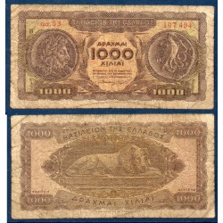 Grece Pick N°326b, B Billet de banque de 1000 Drachmai 1953