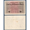 Allemagne Pick N°109f, Billet de banque de 50 millions de Mark 1923