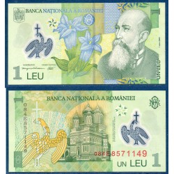 Roumanie Pick N°117d, TTB Billet de banque de 1 leu 2008