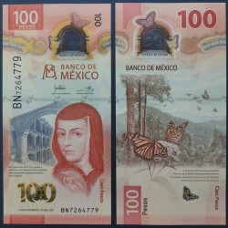 Mexique Pick N°134b, Neuf Billet de Banque de 100 pesos 6.1.2021