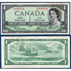 Canada Pick N°66b, devil face TTB Billet de banque de 1 dollar 1954