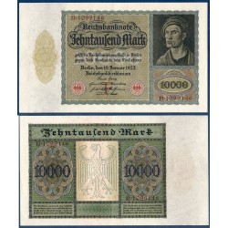 Allemagne Pick N°70, Spl Billet de banque de 10000 Mark 1922