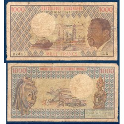 Gabon Pick N°3c, AB Billet de banque de 1000 Francs 1978
