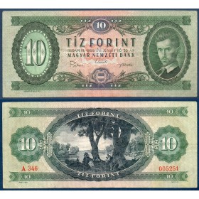 Hongrie Pick N°168d, TTB Billet de banque de 10 Forintz 1969