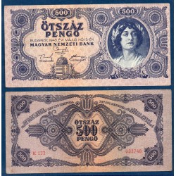 Hongrie Pick N°117a, Billet de banque de 500 Pengo 1945