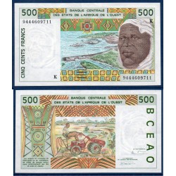 BCEAO Pick N°710Kd pour le Senegal, Billet de banque de 500 Francs CFA 1994