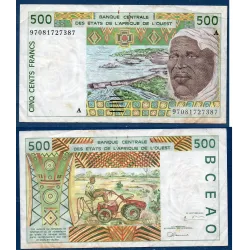 BCEAO Pick 110Ah pour la Cote d'Ivoire, Billet de banque de 1000 Francs CFA 1997