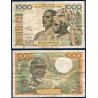 BCEAO Pick 103Aj pour la COte d'Ivoire, TB Billet de banque de 1000 Francs CFA 1966