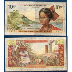 Antilles Française Pick N°5a, Billet de banque de 10 nouveaux francs 1963