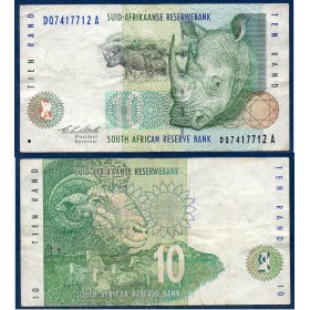 Afrique du sud Pick N°123a, TB Billet de banque de 10 rand 1993