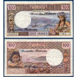 Nouvelles hébrides Pick N°18c, TB Billet de banque de 100 Francs 1970-1977