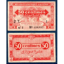 Algérie Pick N°100, TTB Billet de banque de 50 centimes 1944