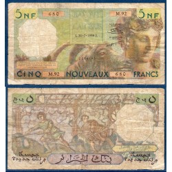 Algérie Pick N°118a, B Billet de banque de 5 nouveaux francs 31.7.1959