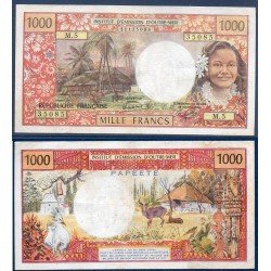 Tahiti Pick N°27c, TTB Billet de banque de 1000 Francs 1983