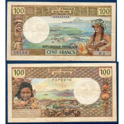 Tahiti Pick N°24a, TTB Billet de banque de 100 Francs 1971