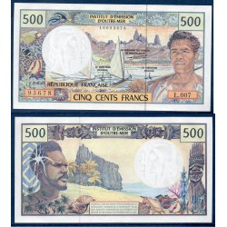 Polynésie Française Pick N°1c, Neuf Billet de banque de 500 Francs 1995-2000