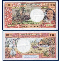 Polynésie Française Pick N°2a, TTB Billet de banque de 1000 Francs 1992