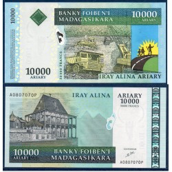 Madagascar Pick N°92a, Billet de banque de 10000 Ariary 2007