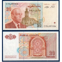 Maroc Pick N°67e, Billet de banque de 20 Dirhams 1996