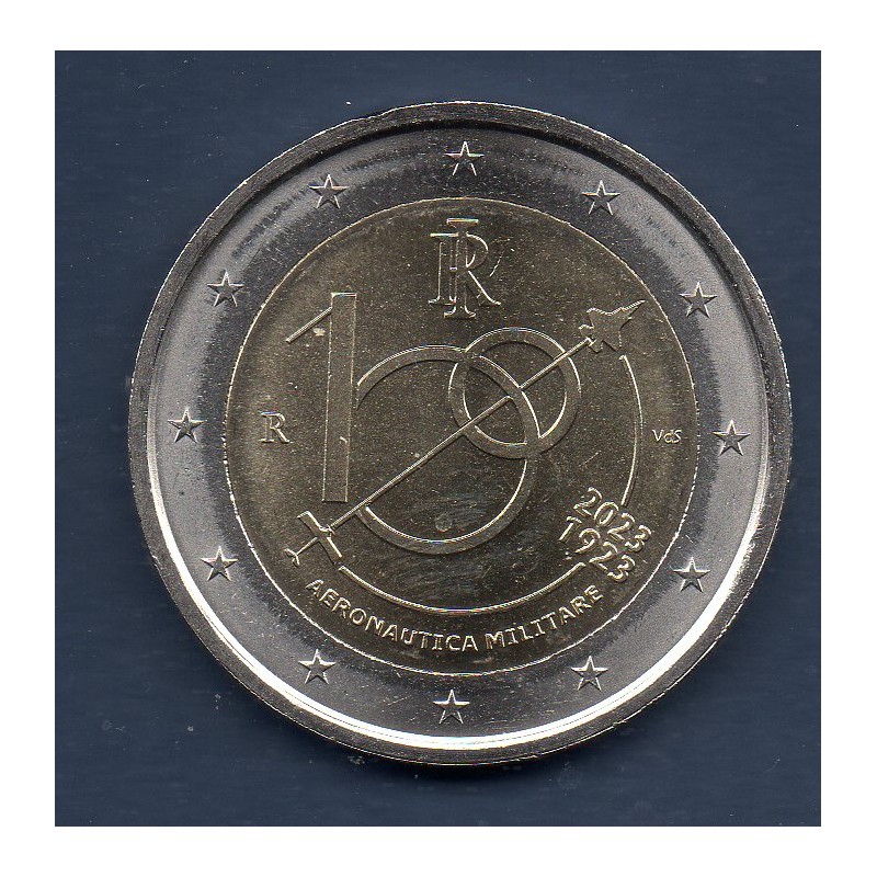 2 euro commémorative Italie 2023 Aéronautique militaire piece de monnaie €