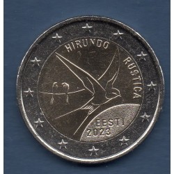 2 euro commémorative Estonie 2023 Hirondelle Rustique piece de monnaie €