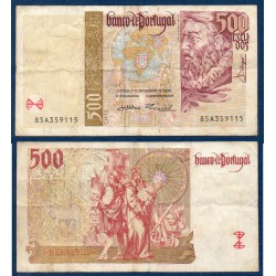 Portugal Pick N°187c, TB Billet de banque de 500 Escudos 2000