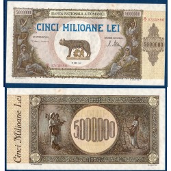 Roumanie Pick N°61a, Spl Billet de banque de 5000000 lei 1947
