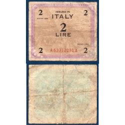 Italie Pick N°M11a, B Billet de banque de 2 Lire 1943