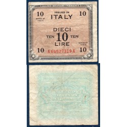 Italie Pick N°M19a, TB Billet de banque de 10 Lire 1943 série A