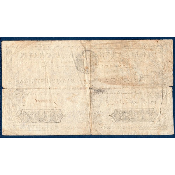 Assignat 50 livres 30.4.1792 TB signature Jaures mus 5