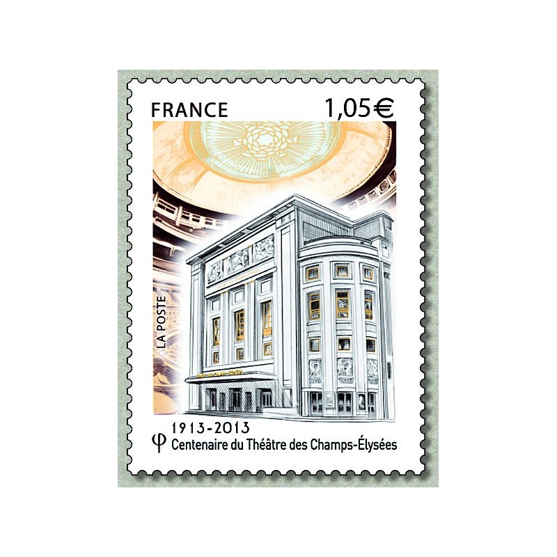 Timbre France Yvert No 4737 Centenaire du Théâtre des Champs-Elysées