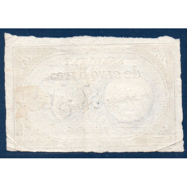 Assignat 5 livres 10 brumaire l'an 2 TTB signature Convieme