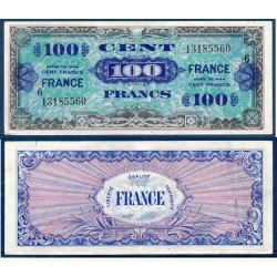 100F France série 6 TTB 1945 Billet du trésor Central