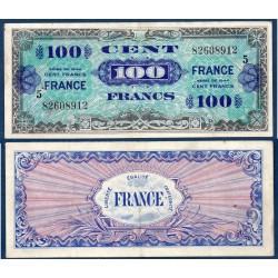 100F France série 5 TTB 1945 Billet du trésor Central