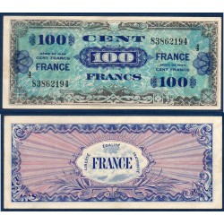 100F France série 4 TTB 1945 Billet du trésor Central