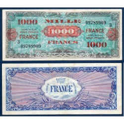 1000F France série 3 TTB- 1944 Billet du trésor Central
