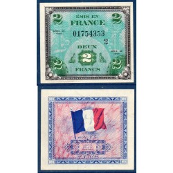 2 Francs Drapeau Spl 1944 série 2 Billet du trésor Central