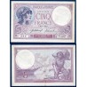 5 Francs Violet TTB+ 16.1.1919 Billet de la banque de France