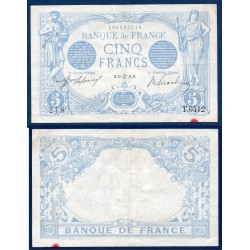 5 Francs Bleu TTB 25.6.1915 Billet de la banque de France