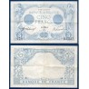 5 Francs Bleu TTB 17.8.1916 Billet de la banque de France