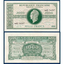 1000 Francs Marianne Sup+ 1945 série E Billet du trésor Central