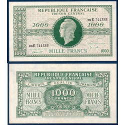 1000 Francs Marianne Sup+ 1945 série E Billet du trésor Central