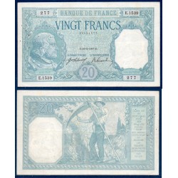 20 Francs Bayard TTB- 16.2.1917 Billet de la banque de France
