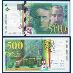 500 Francs Pierre et Marie Curie SPL 2000 Billet de la banque de France