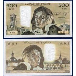 500 Francs Pascal Spl 5.7.1984 Billet de la banque de France