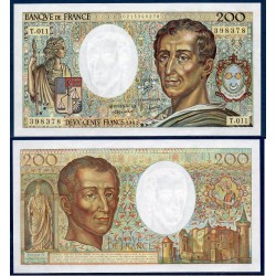 200 Francs Montesquieu Sup 1982 Billet de la banque de France