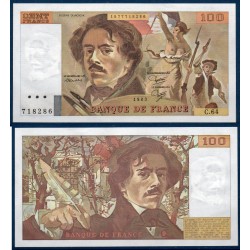 100 Francs Delacroix Spl 1983 Billet de la banque de France