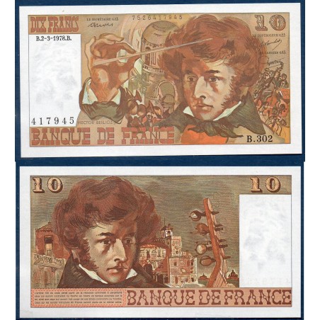 10 Francs Berlioz SPL 2.3.1978 Billet de la banque de France